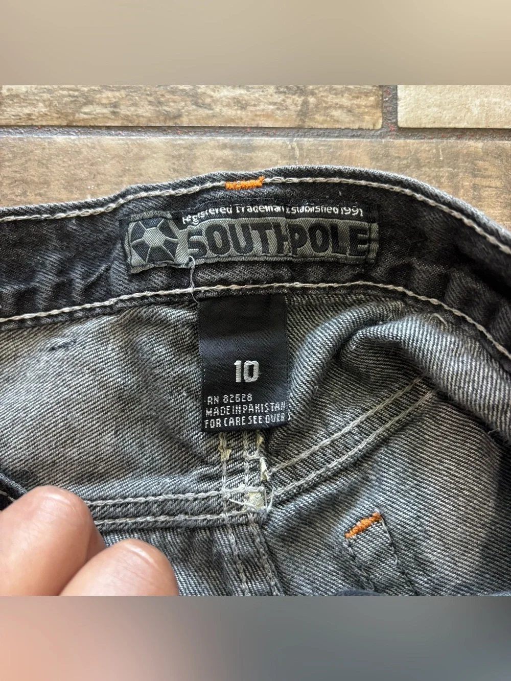 Vintage Y2K Southpole Denim Jeans Boys Youth 10 Baggy Dark Wash